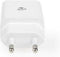 Nedis Oplader - 12 W - Snellaad functie - 1x 2.4 A - Outputs: 1 - USB-A - Lightning 8-Pins (Los) Kabel - 1.00 m - Single Voltage Output