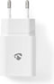 Nedis Oplader - 12 W - Snellaad functie - 1x 2.4 A - Outputs: 1 - USB-A - USB Type-C (Los) Kabel - 1.00 m - Single Voltage Output