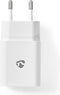 Nedis Oplader - 12 W - Snellaad functie - 1x 2.4 A - Outputs: 1 - USB-A - Lightning 8-Pins (Los) Kabel - 1.00 m - Single Voltage Output