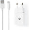 Nedis Oplader - 12 W - Snellaad functie - 2.4 A - Outputs: 1 - USB-A - Micro-USB - 1.00 m - Single Voltage Output