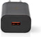 Nedis Oplader - 18 W - Snellaad functie - 1.5 / 2.0 / 3.0 A - Outputs: 1 - USB-A - Geen Kabel Inbegrepen - Automatische Voltage Selectie