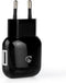 Nedis Oplader - 18 W - Snellaad functie - 1x 3.0 A - Outputs: 1 - USB-A - Geen Kabel Inbegrepen - Automatische Voltage Selectie