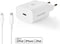 Nedis Oplader - 20 W - Snellaad functie - 1.67 / 2.22 / 3.0 A - Outputs: 1 - USB-C - Lightning 8-Pins (Los) Kabel - 1.00 m - Automatische Voltage Selectie
