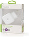 Nedis Oplader - 24 W - Snellaad functie - 2x 2.4 A - Outputs: 2 - 2x USB-A - Geen Kabel Inbegrepen - Single Voltage Output