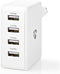 Nedis Oplader - 24 W - Snellaad functie - 4x 2.4 A - Outputs: 4 - 4x USB-A - Geen Kabel Inbegrepen - Single Voltage Output