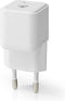 Nedis Oplader - 30 W - Snellaad functie - 1.5 / 2.0 / 2.5 / 3.0 A - Outputs: 1 - USB-C - Automatische Voltage Selectie