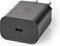 Nedis Oplader - 32 W - Snellaad functie - 1.5 / 2.0 / 2.5 / 3.0 A - Outputs: 1 - USB-C - Automatische Voltage Selectie