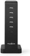 Nedis Oplader - 45 W - Snellaad functie - 1x 1.0 / 1x 3.0 / 4x 2.1 A - Outputs: 6 - USB-C / 5x USB-A - Geen Kabel Inbegrepen - Automatische Voltage Selectie