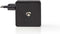Nedis Oplader - 57 W - Snellaad functie - 2.25 / 2.4 / 3.0 A - Outputs: 2 - USB-A / USB-C - Geen Kabel Inbegrepen - Automatische Voltage Selectie