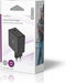 Nedis Oplader - 57 W - Snellaad functie - 2.25 / 2.4 / 3.0 A - Outputs: 2 - USB-A / USB-C - Geen Kabel Inbegrepen - Automatische Voltage Selectie