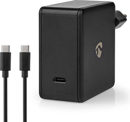 Nedis Oplader - 65 W - Snellaad functie - 3.0 / 3.25 A - Outputs: 1 - USB-C - Type-C - 2.00 m - Automatische Voltage Selectie