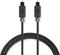 Nedis Optische Audiokabel - TosLink Male - TosLink Male - 1.00 m - Rond - PVC - Antraciet - Doos