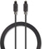 Nedis Optische Audiokabel - TosLink Male - TosLink Male - 3.00 m - Rond - PVC - Antraciet - Doos