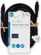 Nedis Optische Audiokabel - TosLink Male - TosLink Male - 5.00 m - Rond - PVC - Zwart - Label
