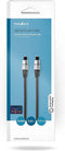 Nedis Optische Audiokabel - TosLink Male - TosLink Male - 5.00 m - Rond - PVC - Antraciet - Doos
