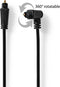 Nedis Optische Audiokabel - TosLink Male - TosLink Male - Draaibaar - 2.00 m - Rond - PVC - Zwart - Envelop