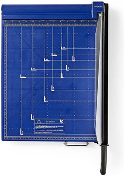 Nedis Papiersnijmachine - Max. snijden maat: 297 x 420 mm - Soort mes: Metaal - Metaal - Blauw / Zwart