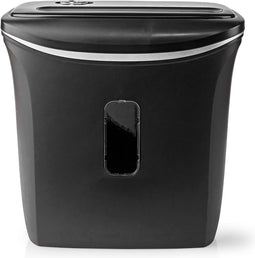 Nedis Papierversnipperaar - Kruissnede - 6x A4-pagina's - 12 l - Veiligheidsnorm: DIN 4 - 300 W - Zwart