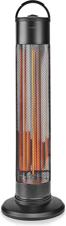 Nedis Patio Verwarmer - 1200 W - 2 Warmte Standen - Omvalpreventie - IP24 - Zwart