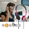 Nedis PC-Headset - On-Ear - Stereo - 2x 3.5 mm - Inklapbare Microfoon - Roze