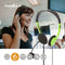 Nedis PC-Headset - On-Ear - Stereo - 2x 3.5 mm - Inklapbare Microfoon - Groen