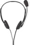 Nedis PC-Headset - On-Ear - Stereo - 2x 3.5 mm - Inklapbare Microfoon - Zwart