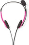 Nedis PC-Headset - On-Ear - Stereo - 2x 3.5 mm - Inklapbare Microfoon - Roze