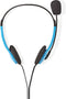 Nedis PC-Headset - On-Ear - Stereo - 2x 3.5 mm - Inklapbare Microfoon - Blauw