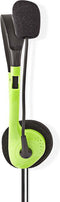 Nedis PC-Headset - On-Ear - Stereo - 2x 3.5 mm - Inklapbare Microfoon - Groen