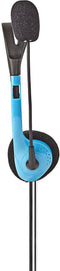 Nedis PC-Headset - On-Ear - Stereo - 2x 3.5 mm - Inklapbare Microfoon - Blauw
