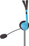 Nedis PC-Headset - On-Ear - Stereo - 2x 3.5 mm - Inklapbare Microfoon - Blauw