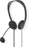 Nedis PC-Headset - On-Ear - Stereo - 2x 3.5 mm - Inklapbare Microfoon - Zwart