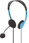 Nedis PC-Headset - On-Ear - Stereo - 2x 3.5 mm - Inklapbare Microfoon - Blauw