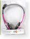 Nedis PC-Headset - On-Ear - Stereo - 2x 3.5 mm - Inklapbare Microfoon - Roze