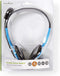 Nedis PC-Headset - On-Ear - Stereo - 2x 3.5 mm - Inklapbare Microfoon - Blauw