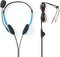 Nedis PC-Headset - On-Ear - Stereo - 2x 3.5 mm - Inklapbare Microfoon - Blauw