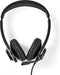Nedis PC-Headset - On-Ear - Stereo - USB Type-A / USB Type-C - Inklapbare Microfoon - Zwart