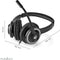 Nedis PC-Headset - On-Ear - Stereo - USB Type-A / USB Type-C - Inklapbare Microfoon - Zwart