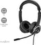 Nedis PC-Headset - On-Ear - Stereo - USB Type-A / USB Type-C - Inklapbare Microfoon - Zwart