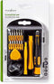 Nedis Phone/tablet repair set - 17-in-1 - PC / Smartphone / Tablet - Philips bits - Gleuf bits - Pentalobe bits - Tri-wing bits