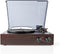 Nedis Platenspeler - 33 / 45 / 78 rpm - Riemaandrijving - 1x Stereo RCA - 18 W - Ingebouwde (voor) versterker - MP3 conversie - ABS / MDF - Bruin