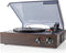 Nedis Platenspeler - 33 / 45 / 78 rpm - Riemaandrijving - 1x Stereo RCA - 18 W - Ingebouwde (voor) versterker - MP3 conversie - ABS / MDF - Bruin