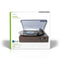 Nedis Platenspeler - 33 / 45 / 78 rpm - Riemaandrijving - 1x Stereo RCA - 18 W - Ingebouwde (voor) versterker - MP3 conversie - ABS / MDF - Bruin