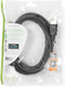 Nedis Premium High Speed HDMI-Kabel met Ethernet - HDMI Connector - HDMI Connector - 4K@60Hz - 18 Gbps - 3.00 m - Rond - PVC - Zwart - Polybag
