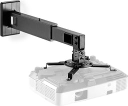 Nedis Projectorbeugel - Full Motion - 15 kg - Draaibaar - Kantelbaar - Staal - Zwart