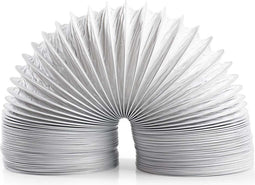Nedis PVC Luchtafvoerslang - 100 mm - 1.50 m - Geschikt voor: Air Ventilation / Tumble Dryers - Wit