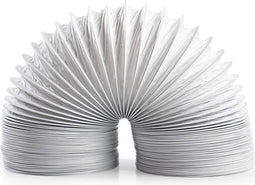 Nedis PVC Luchtafvoerslang - 127 mm - 6.00 m - Geschikt voor: Air Ventilation / Tumble Dryers - Wit