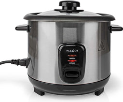 Nedis Rijstkoker - 1 l - 400 W - Anti-aanbak laag - Verwijderbare kom - Automatische uitschakeling