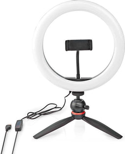 Nedis Ringlicht - 10 inch - 120 LED's - 2700 - 6700 K - Statief - Zwart
