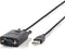 Nedis RS232-Converter - USB-A Male - RS232 - Vernikkeld - 0.90 m - Rond - PVC - Zwart - Doos
